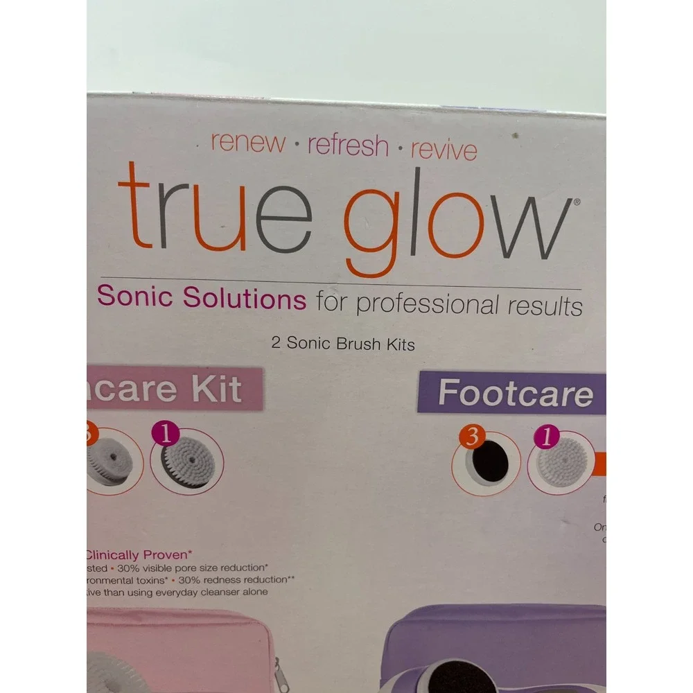Conair‎ True Glow Sonic Solutions Skincare Kit & Footcare Kit, Facial